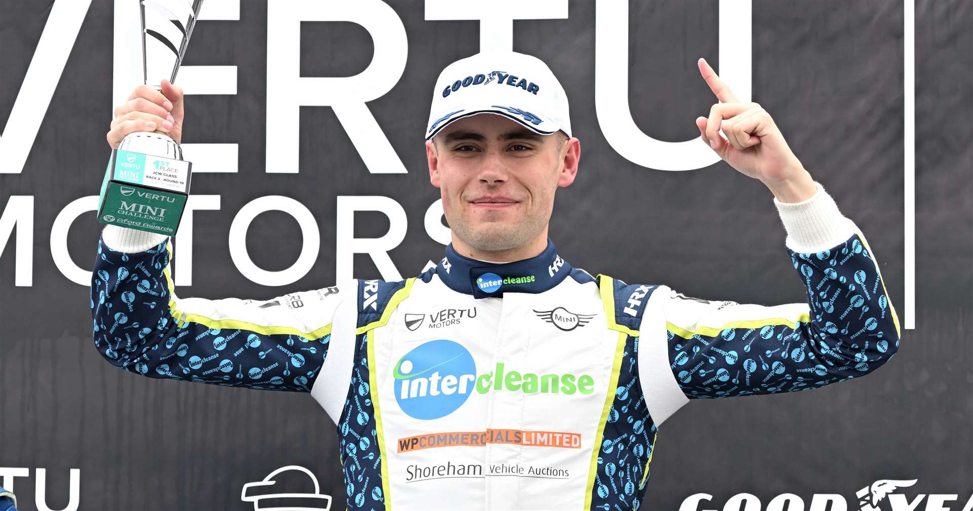 Nathan Edwards, from Tunbridge Wells, scored two overall wins and a second in the Mini Challenge. The former Renault UK Clio Cup racer finished third in the overall standings. Picture: Simon Hildrew