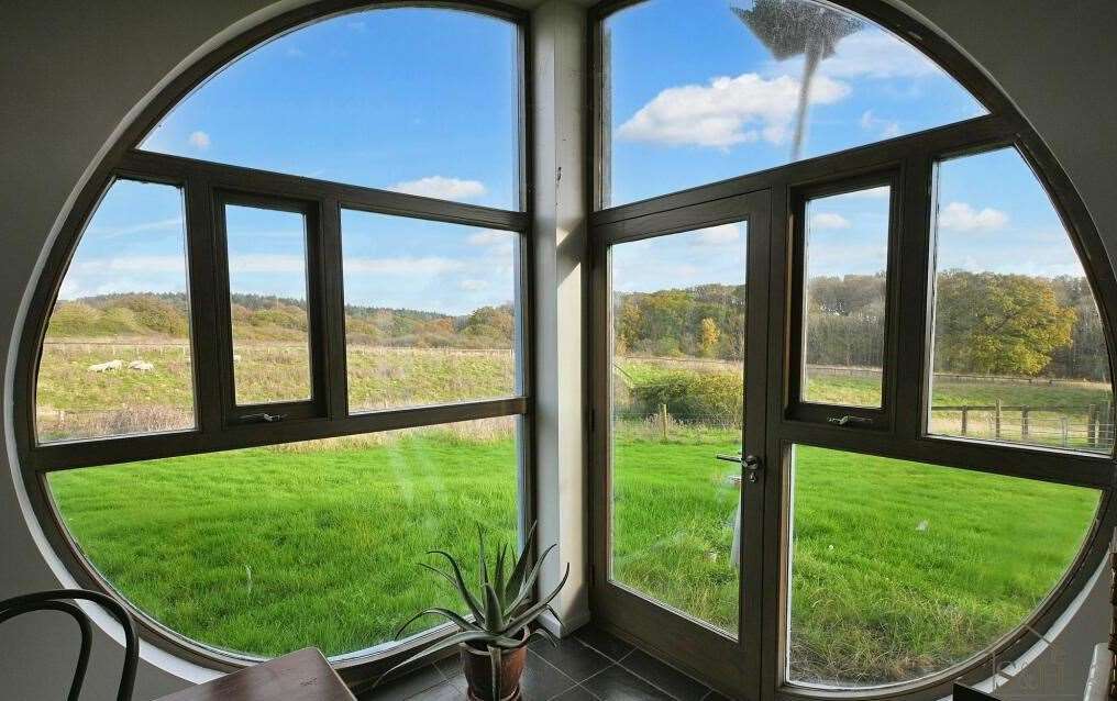 Large windows have been used to heat Bracken Glen in Aldington