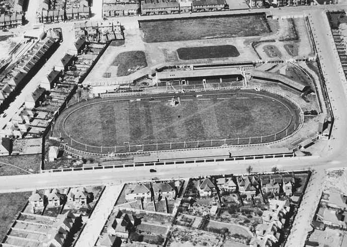 The old greyhound track at Dumpton - now it's all housing (and a garden centre)