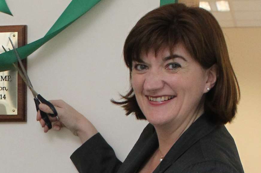 Nicky Morgan at the opening of the New Horizons School in Chatham