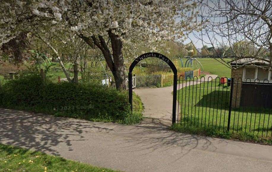 The video was taken at Victoria Recreation Ground in Canterbury. Picture: Google