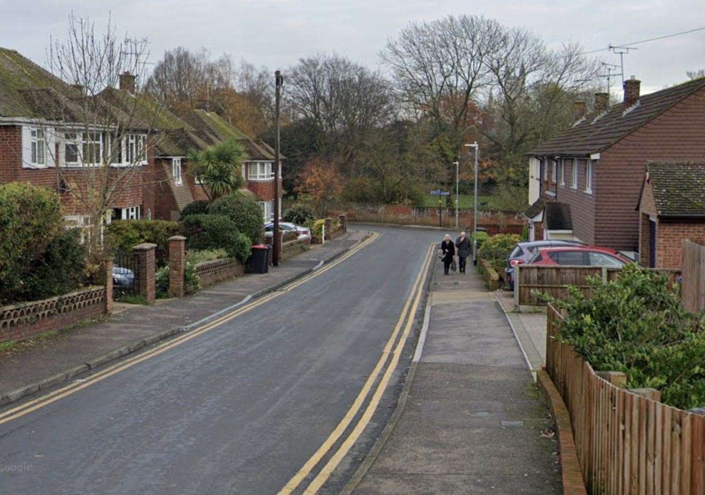 The indecent exposure incident occurred this morning on Whitehall Bridge Road in Canterbury. Photo: Google Maps