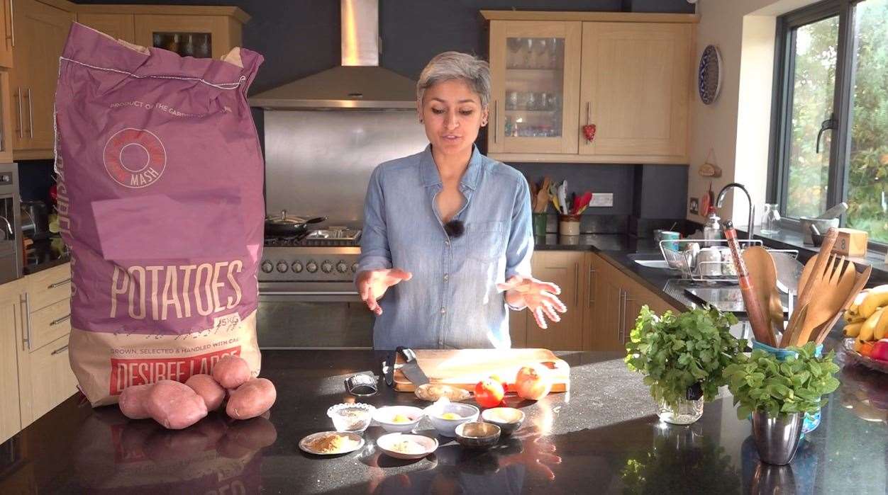 Kent Bake Off star Chetna Makan appeared in an award nominated programme on KMTV called Kent Cooks