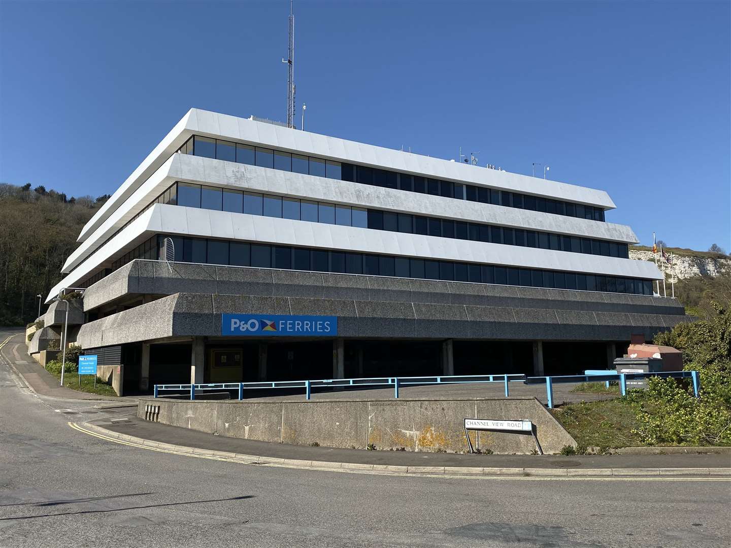 It is not known if any of the 1,100 job losses come from P&O Ferries' headquarters Channel House. Picture Steve R Salter