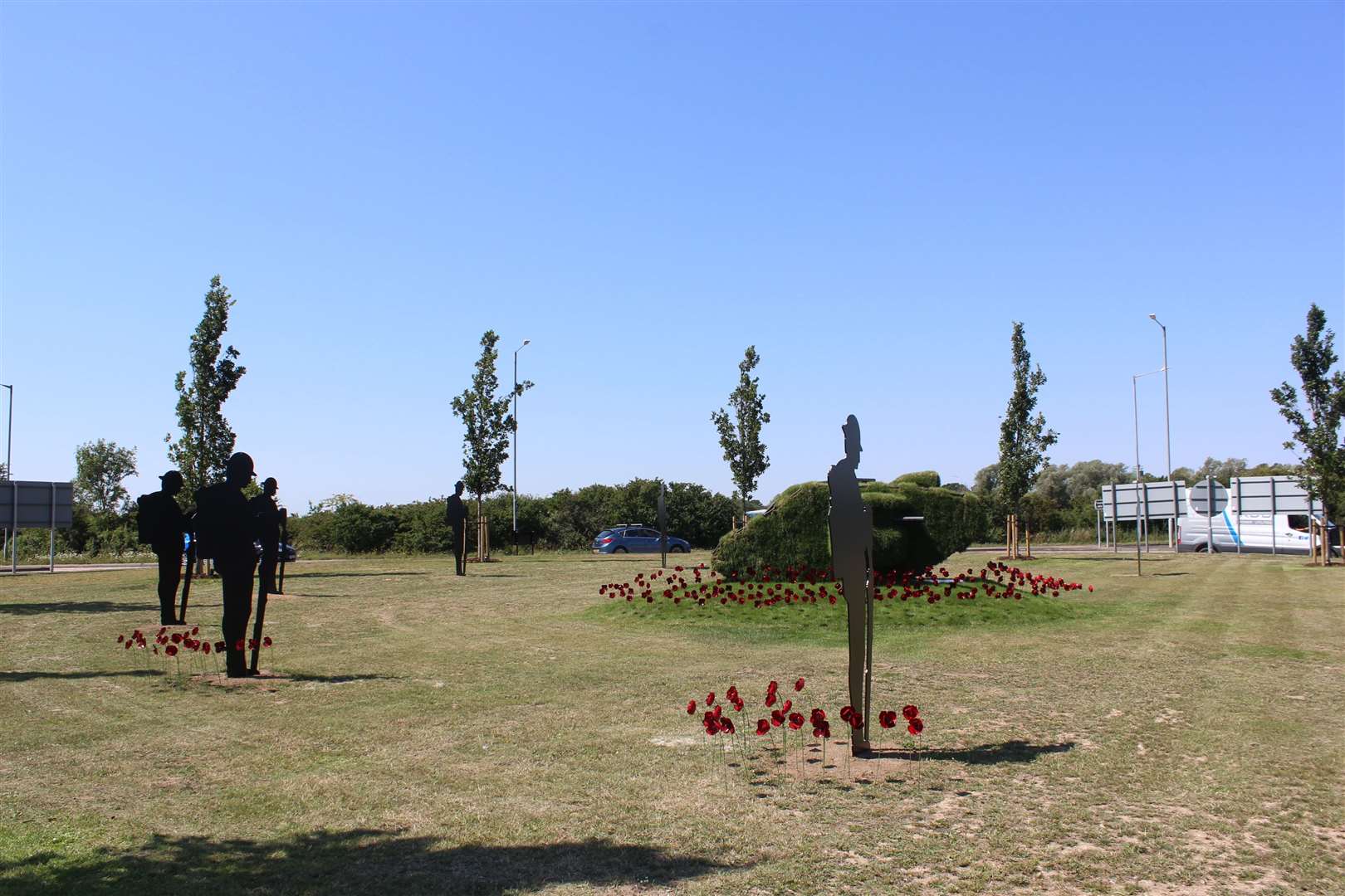 It includes soldiers, a tank and poppies. Picture: Ashford Borough Council