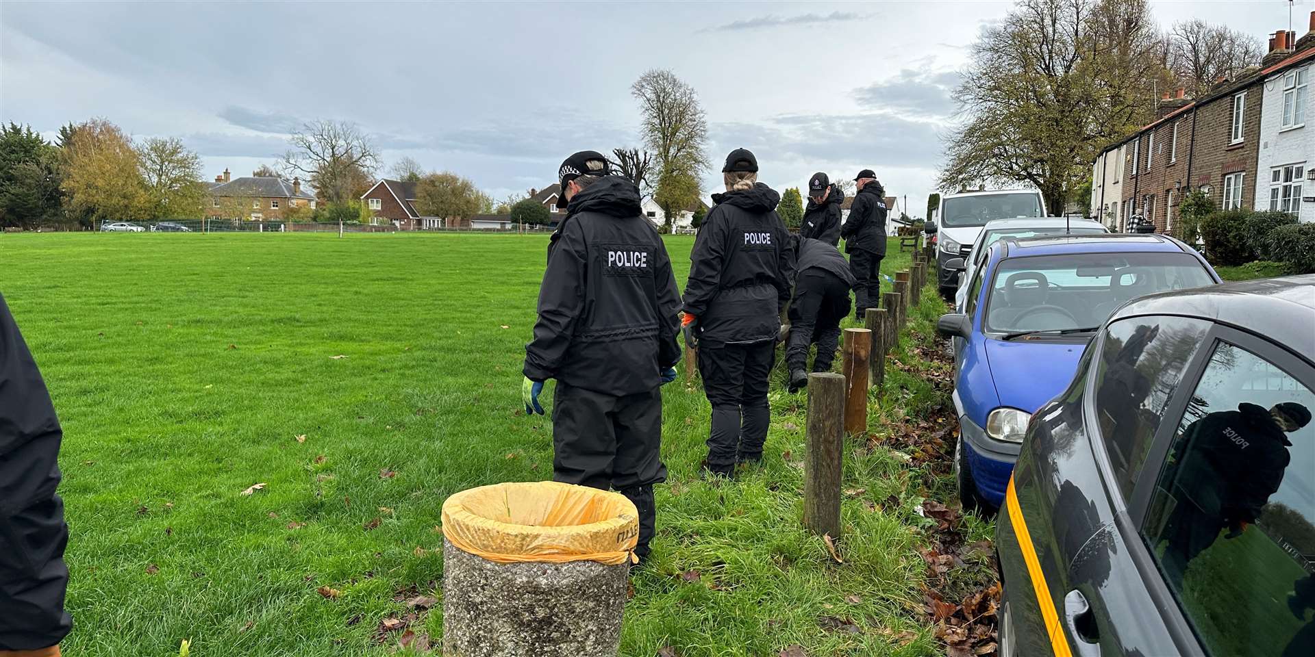 Police at the Cricketers Inn pub in Meopham where Craig Allen was killed.Miguel Batista, known as Alex Batista, is on trial accused of trying to murder pub landlord David Brown.Picture: UKNIP