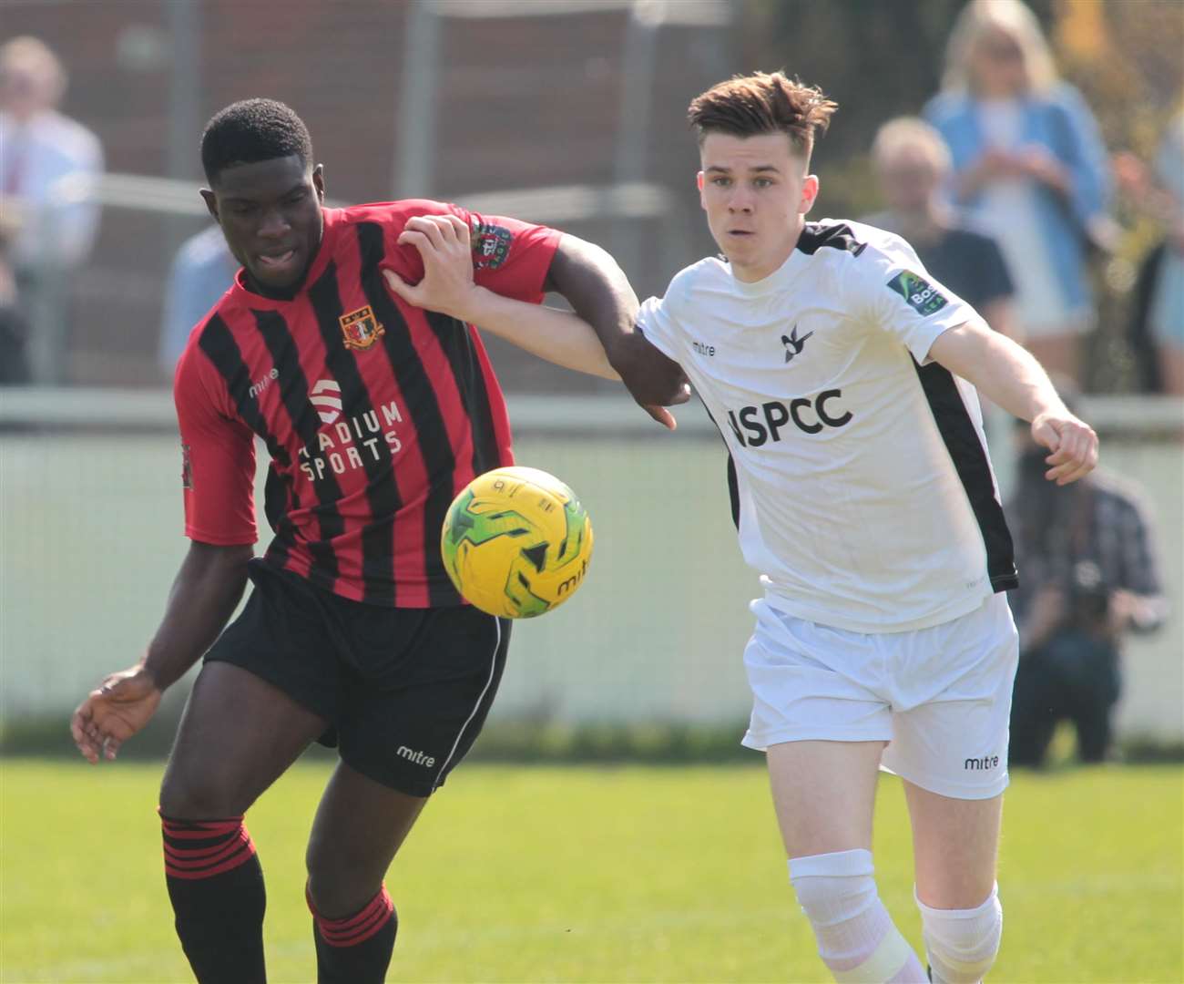 Striker David Smith, left, is set to test himself at a higher level Picture: John Westhrop