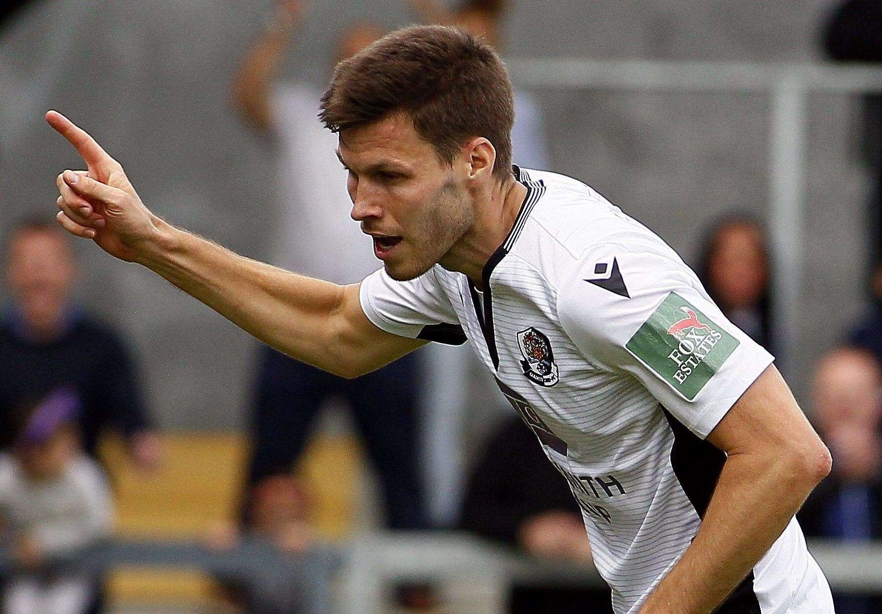 Dartford's Charlie Sheringham - scored for the second successive match on Saturday against Hampton.