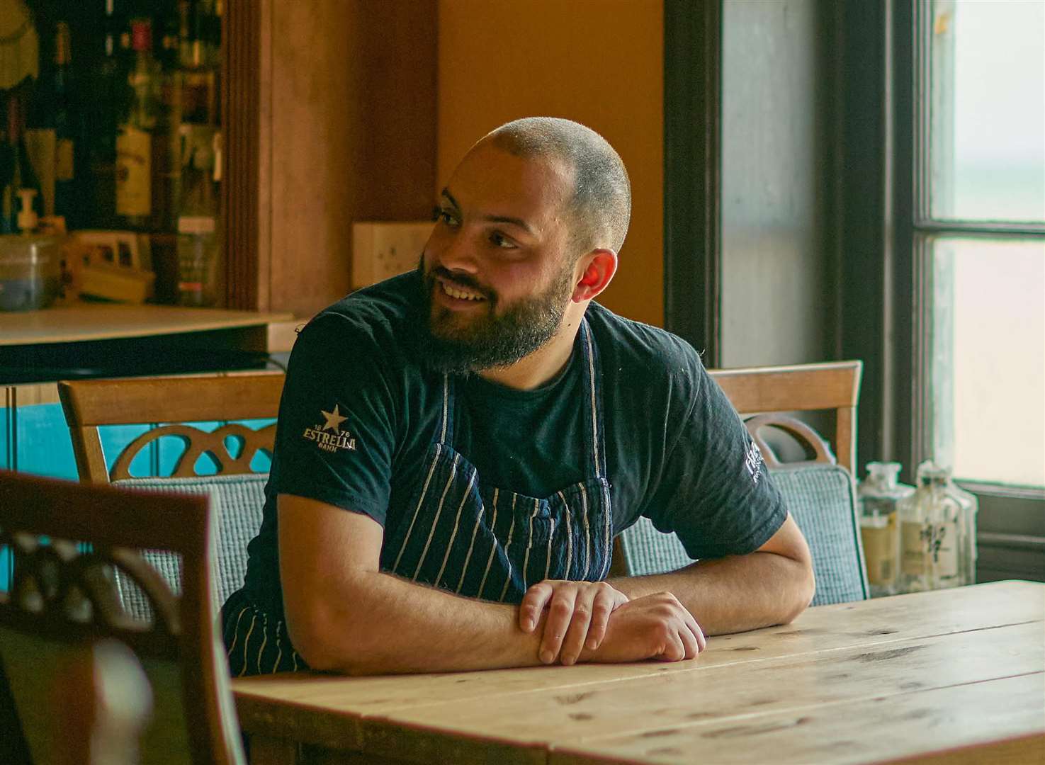 Head chef Jakob Grant set up Cherubs in Deal above the Bohemians pub on Beach Street. Picture: Cherubs