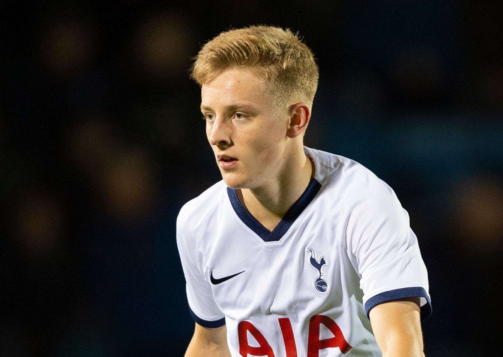 Kent's Tottenham midfielder Harvey White. Picture: Ady Kerry