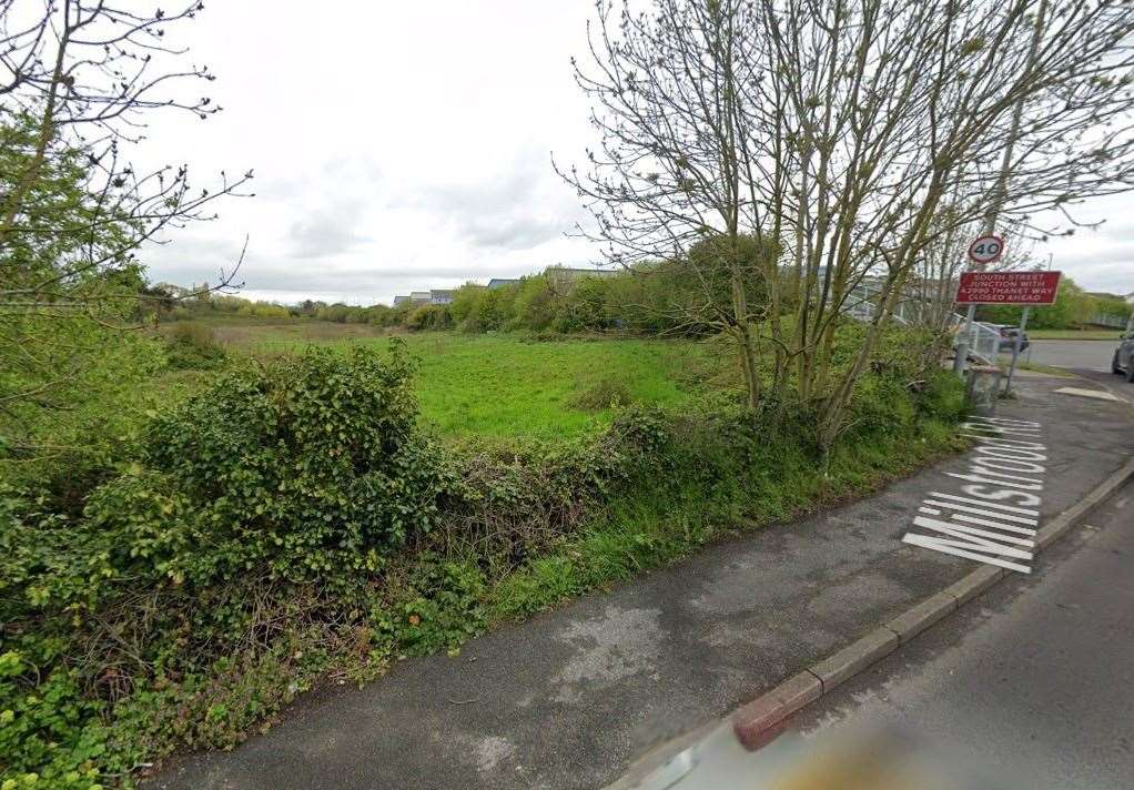 The proposed site just off the Old Thanet Way in Whitstable for a 75-bedroom care home by Aspire. Picture: Google