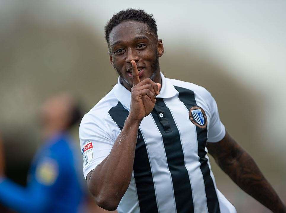 Brandon Hanlan celebrates his goal Picture: Ady Kerry