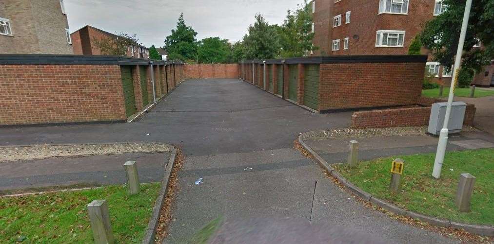 The fire happened in Cressfields, Ashford. Photo: Google Street View
