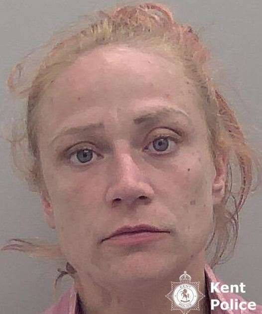 Shelley Earnshaw, from Sittingbourne, was jailed for 100 days after pleading guilty to a total of seven thefts. Picture: Kent Police