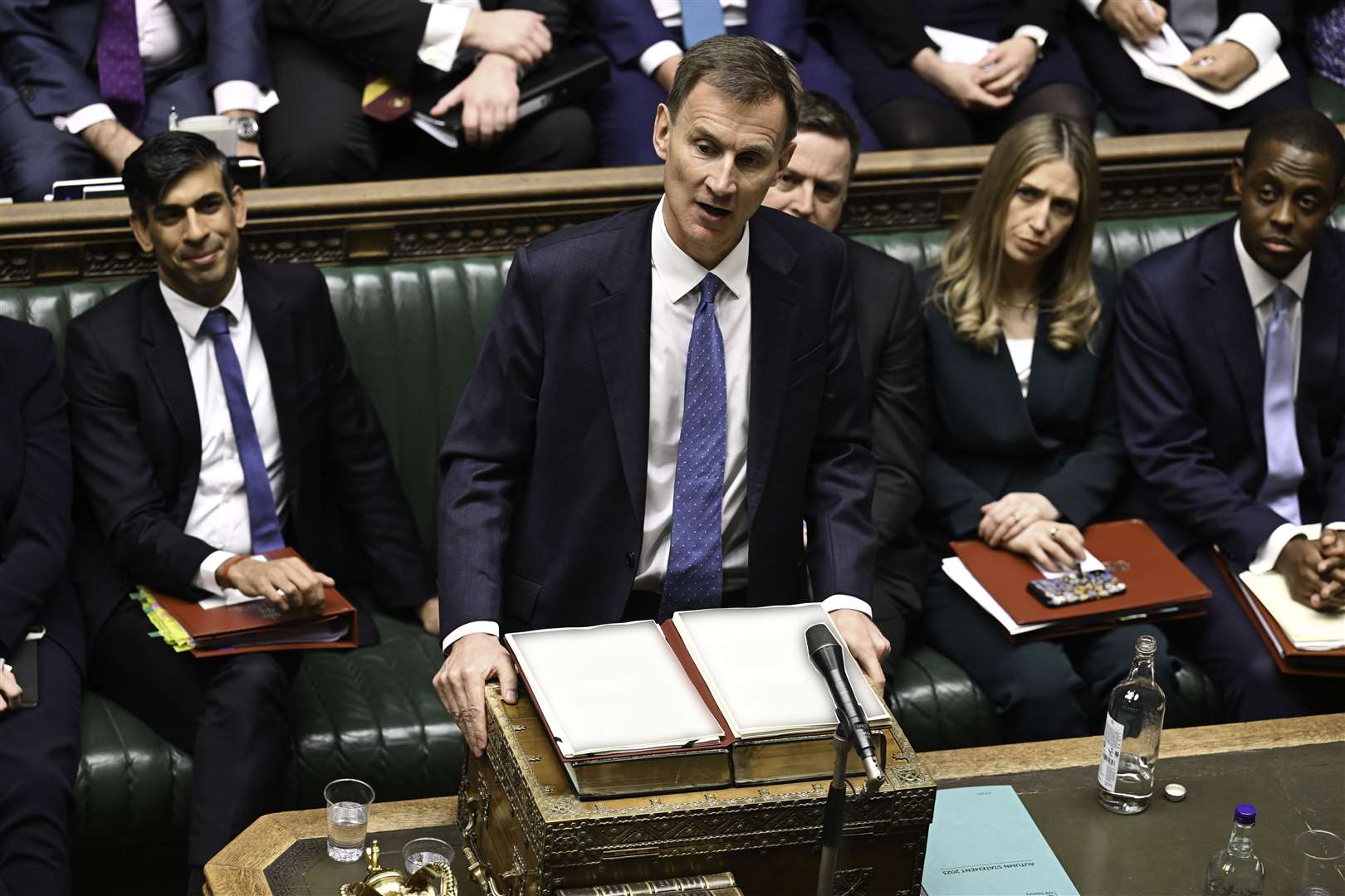 Jeremy Hunt delivers the autumn statement (UK Parliament/Jessica Taylor/PA)