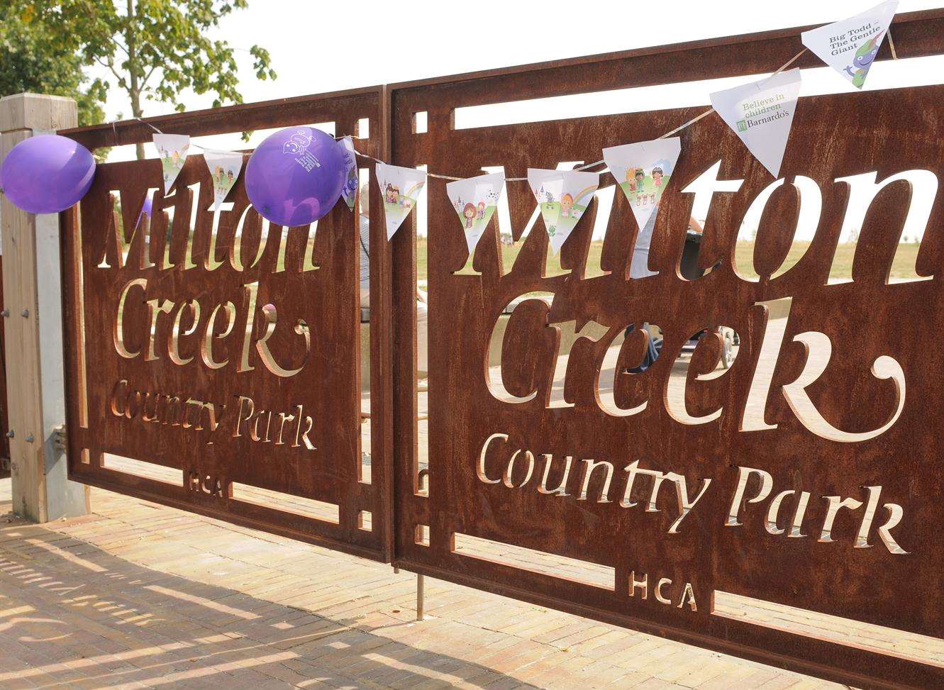 Mr Webber was walking next to Milton Creek Country Park