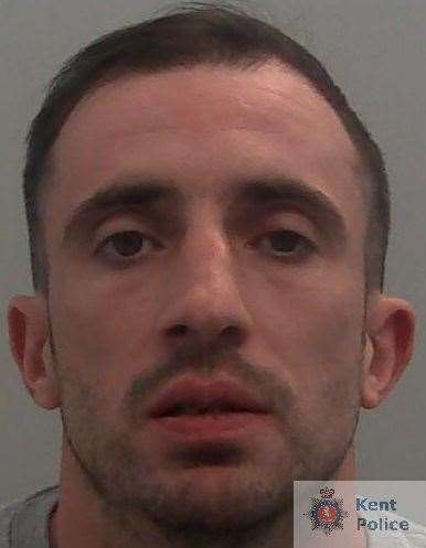 Danny Martin has been sentenced to eight years in prison for robbery. Kent Police (20318388)