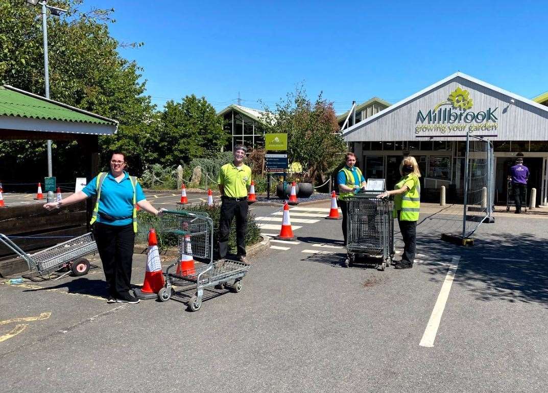 Staff at Millbrook Garden Centre in Southfleet, Gravesend