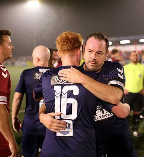 Former EastEnders actor Danny Dyer at charity match