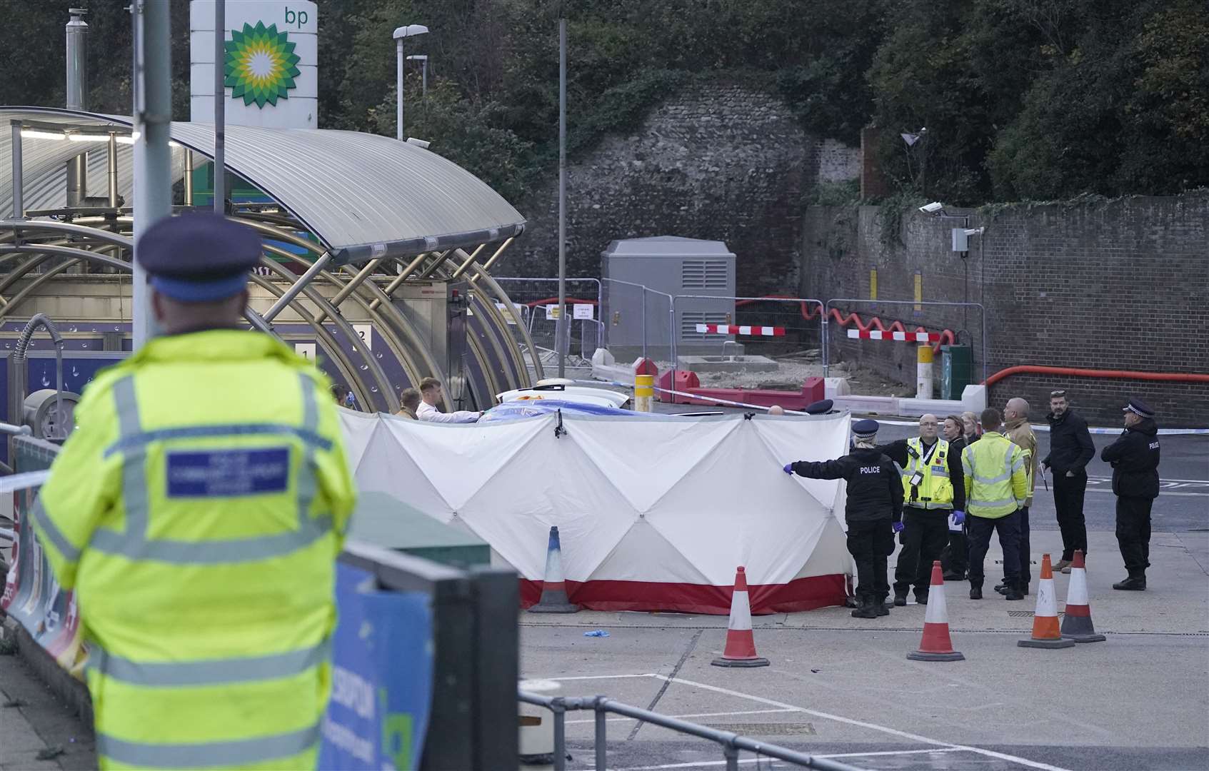 The scene of the incident in Dover, Kent (Andrew Matthews/PA)