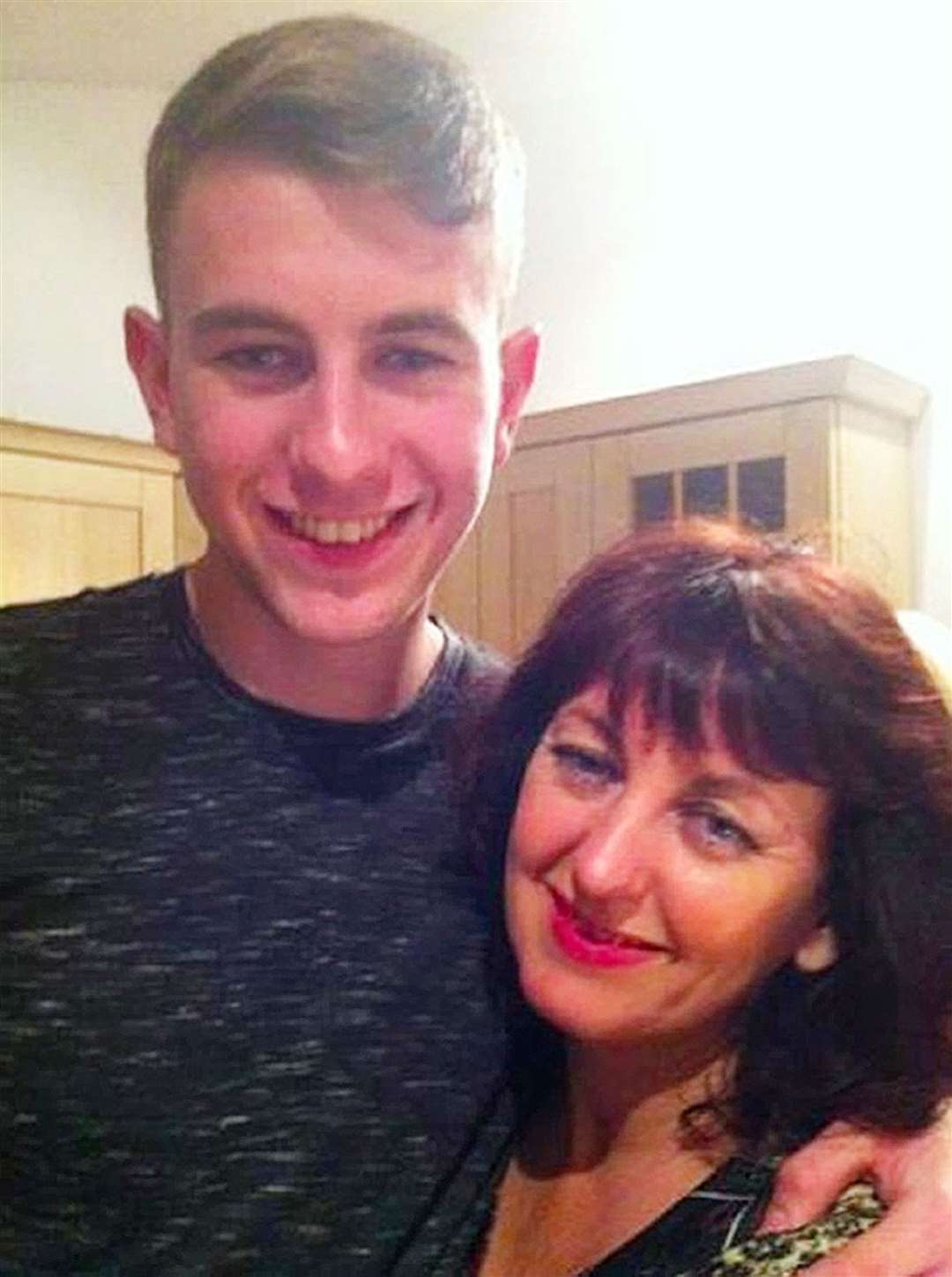 Frances Molloy and her son Michael, 18 (Family/PA)