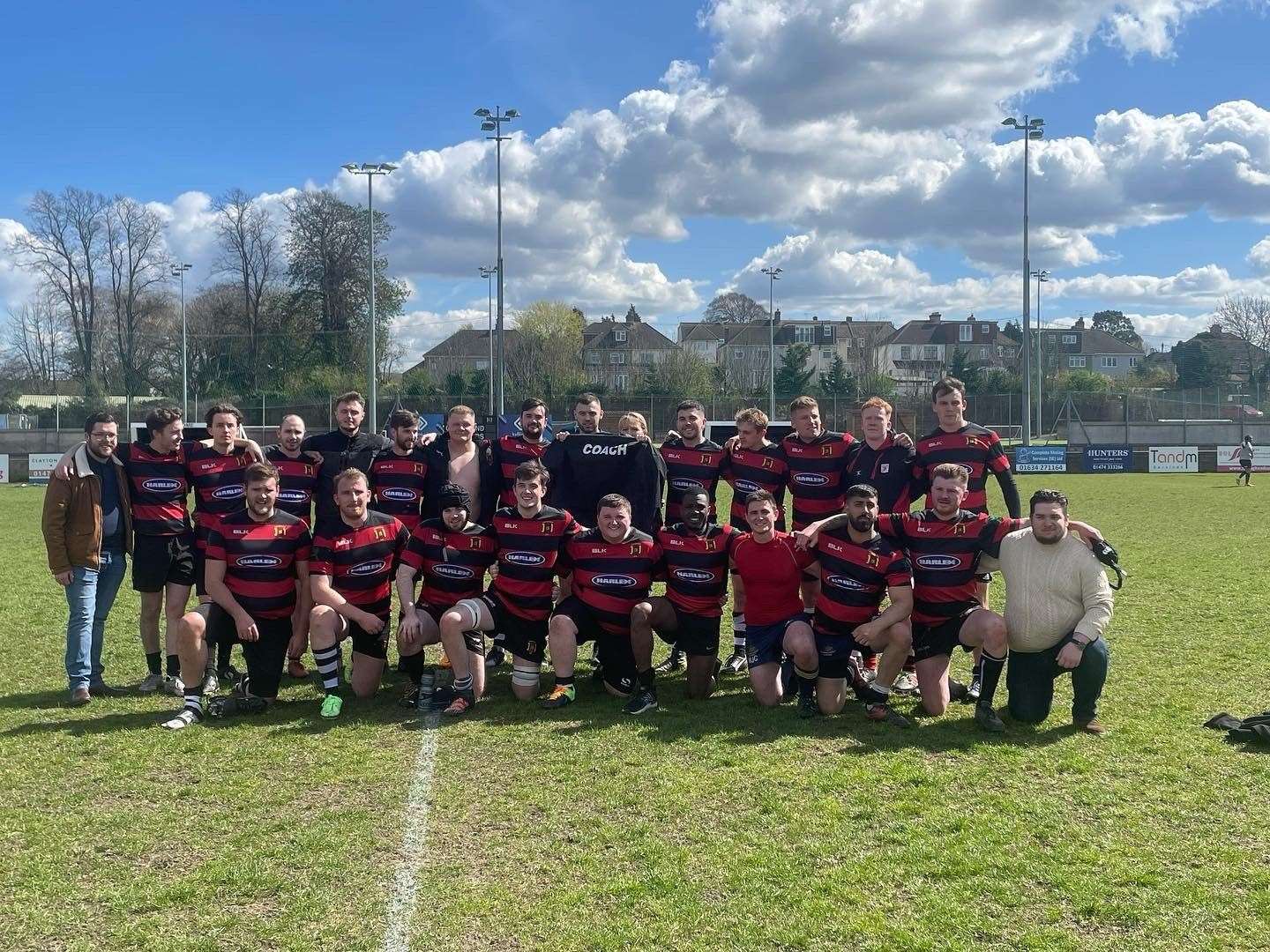 The team which played in the charity match in memory of ex-coach Brian Rayner. Picture: Aaron Rayner