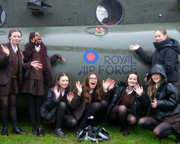 Sgt Kelly Fitzpatrick paid a visit to her former school