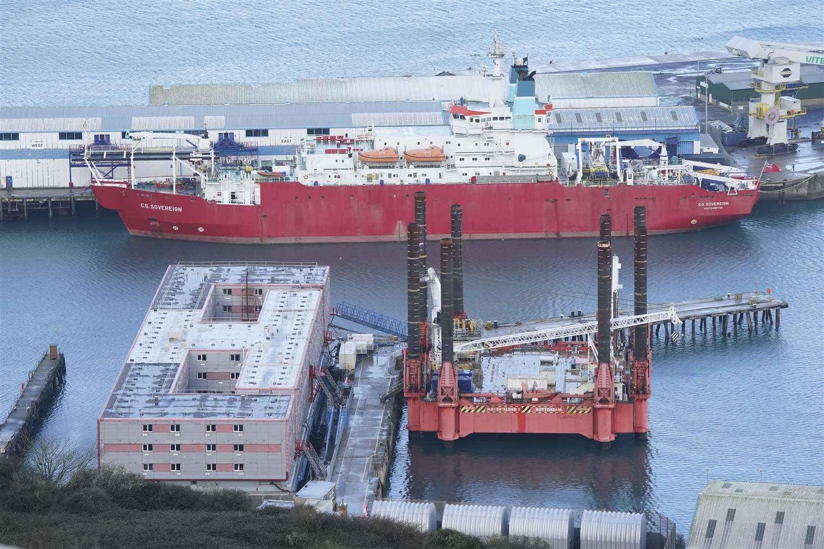 The barge has been hit by problems, delays and disputes, including the discovery of dangerous bacteria last summer that led to an evacuation (Andrew Matthews/PA)