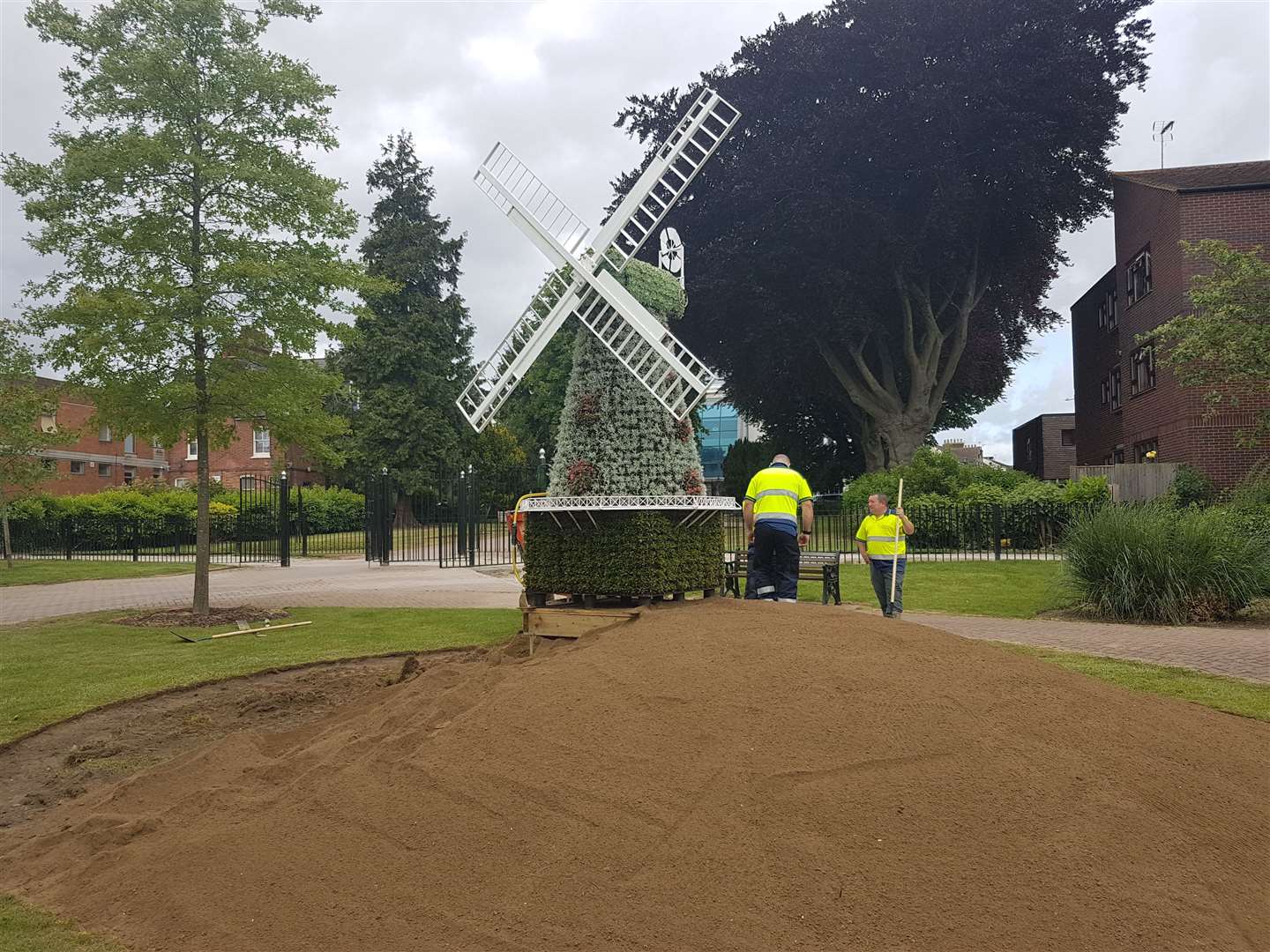 The nine-foot-tall sculpture of Willesborough Windmill comes as the historic building celebrates its 150th anniversary