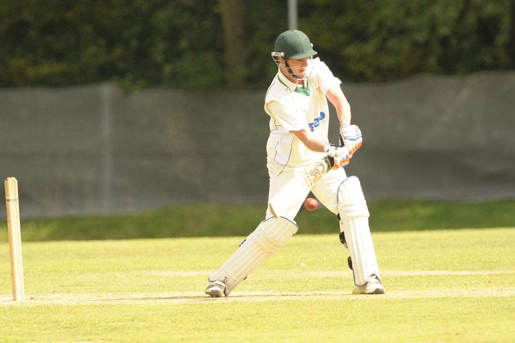 Matt Greenwood in action during his innings of 53 for Lordswood against Bromley on Saturday. Picture: Steve Crispe