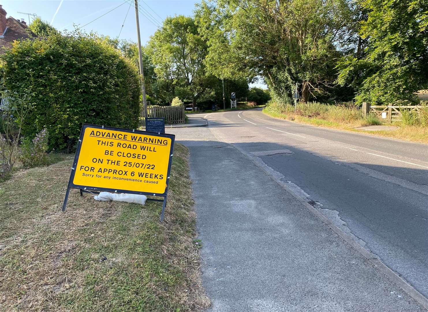 A planned road closure in Lyminge has been halted after local outcry. Picture: Mark Barrett