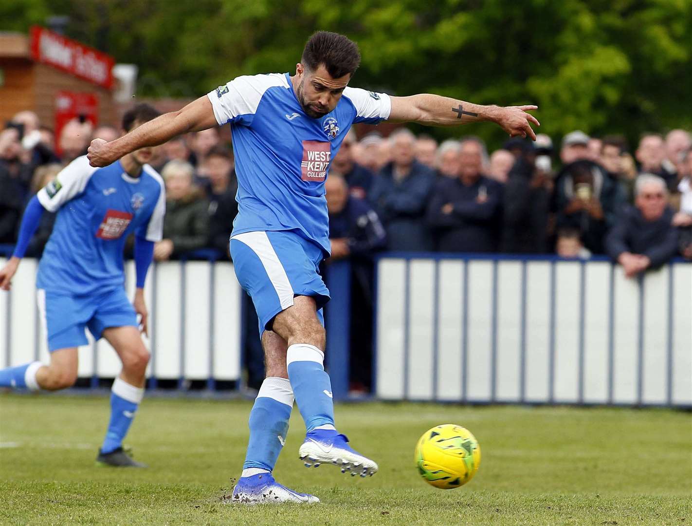 Joe Turner will stay on penalty duty at Tonbridge at Picture: Sean Aidan