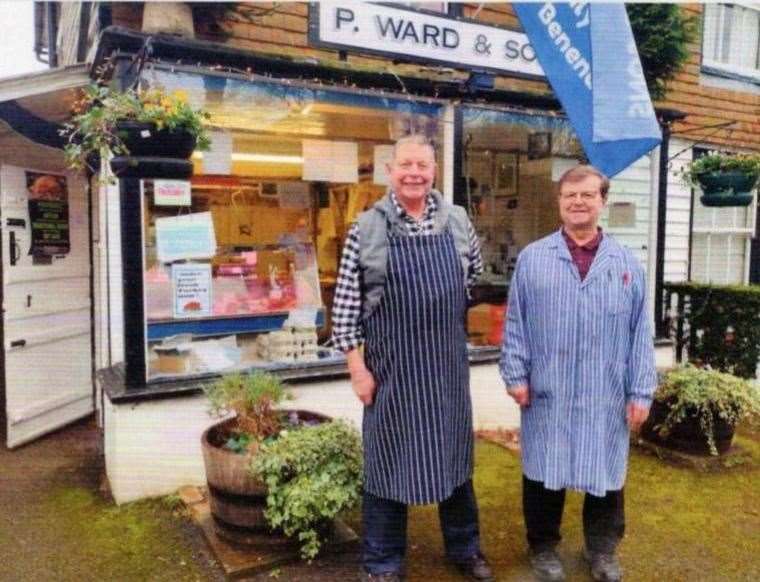 Martyn and Andrew Ward outside their store in Benenden