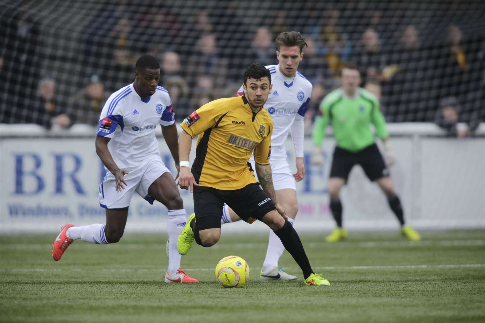 George Porter on the ball for Maidstone during his previous spell at the club Picture: Martin Apps