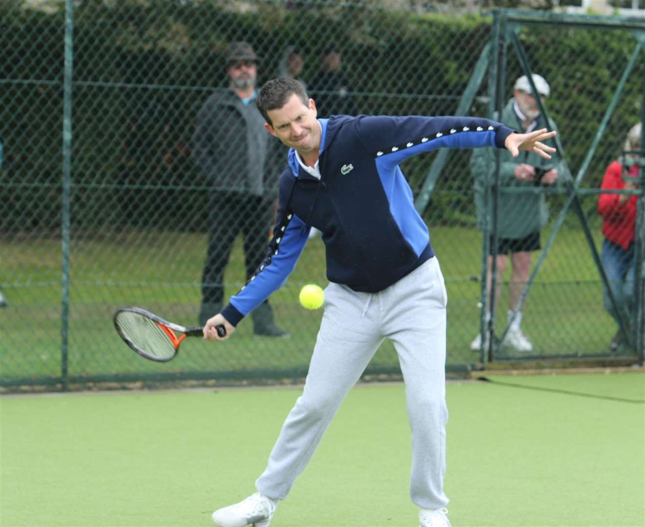 Tim Henman at the Walmer Lawn Tennis & Croquet Club. Picture: Katie Garrod