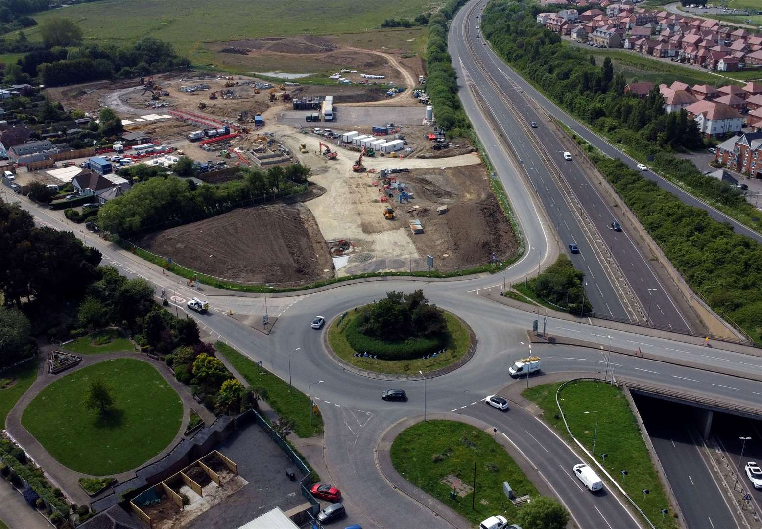 New A299 Thanet Way on-slip through Strode Farm in Herne Bay to open this year