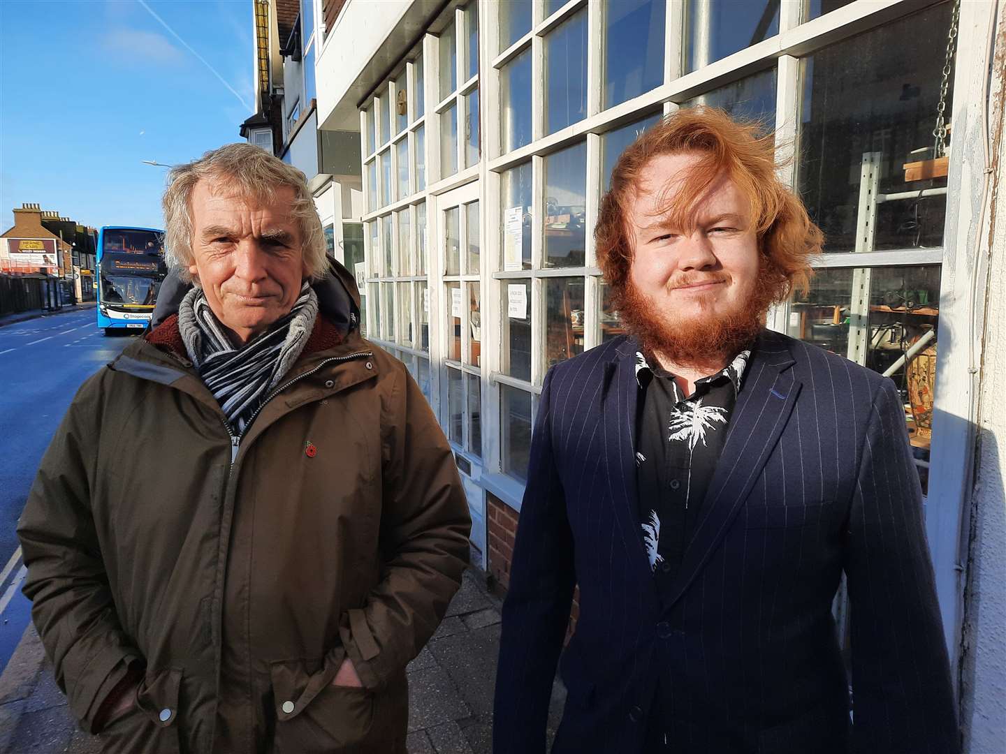 Max Bell (right) with Richard Yardley, who will be the micropub's licensee