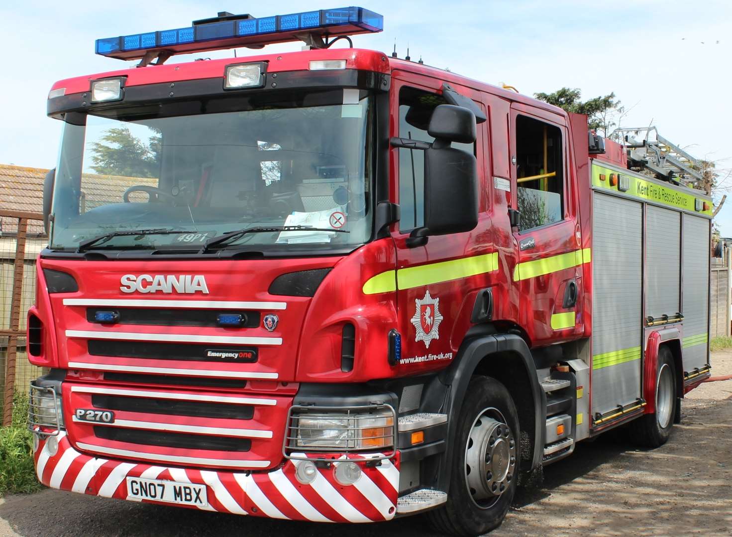 Fire crews attended a two car crash in Valley Drive, Gravesend.