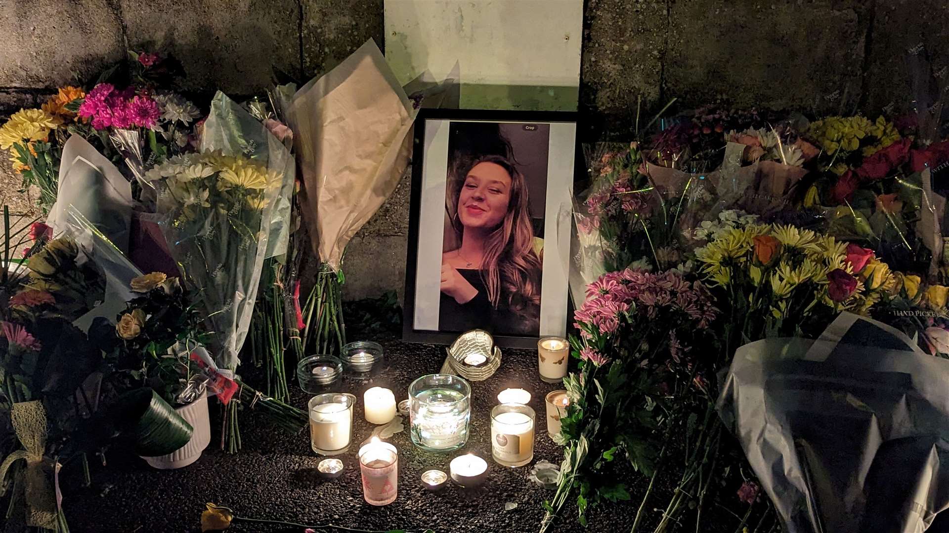 Items left at a vigil to Leah at the bandstand in The Leas, Folkestone, mysteriously disappeared