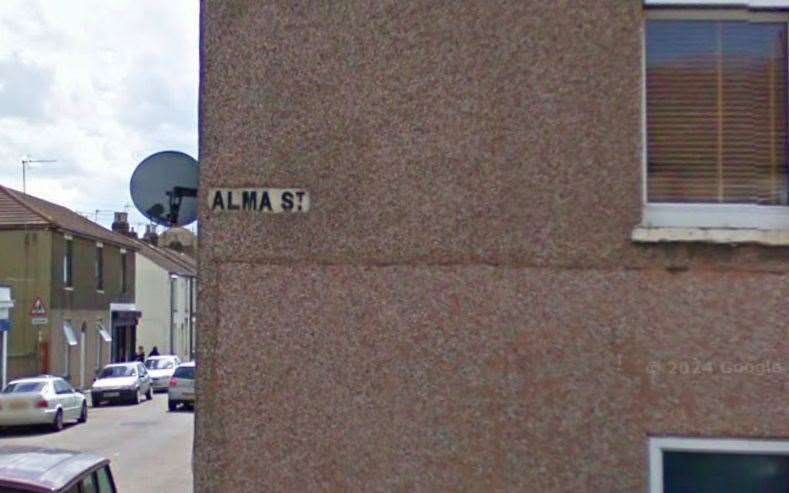 The incident reportedly happened in Alma Street, Sheerness. Picture: Google