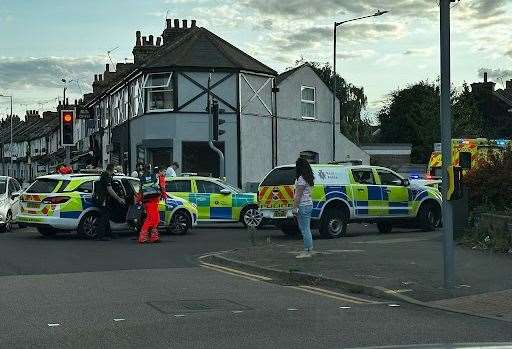 The incident happened at the junction near Cross Lane West and Cross Lane East