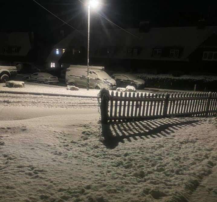 Snow in Sutton Valence, Maidstone. Picture: Carly Baker