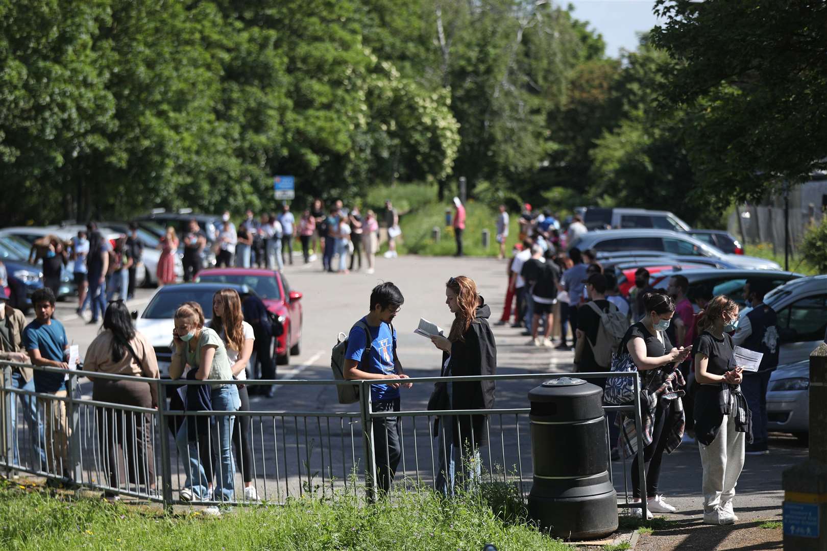 Jabs are being handed out at the walk-in clinic (Jonathan Brady/PA)