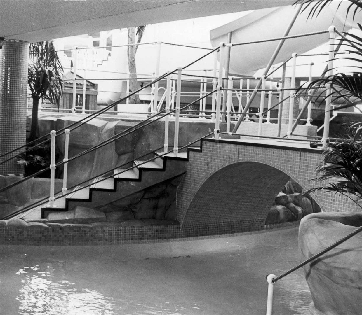 One of the inside pools at Fantaseas pictured in 1989