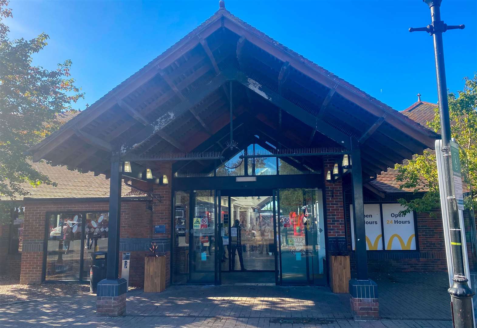 Outside the M20 services facilities building near Maidstone. Picture: Sam Lawrie