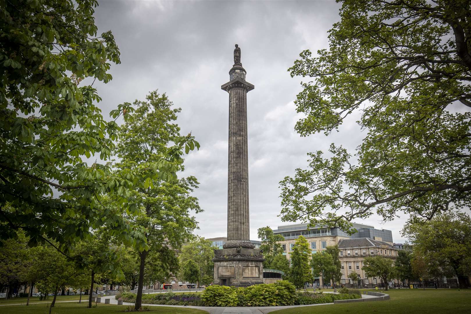 The statue of Henry Dundas, 1st Viscount Melville, stands atop a 150ft column known as the Melville Monument in Edinburgh (Jane Barlow/PA)