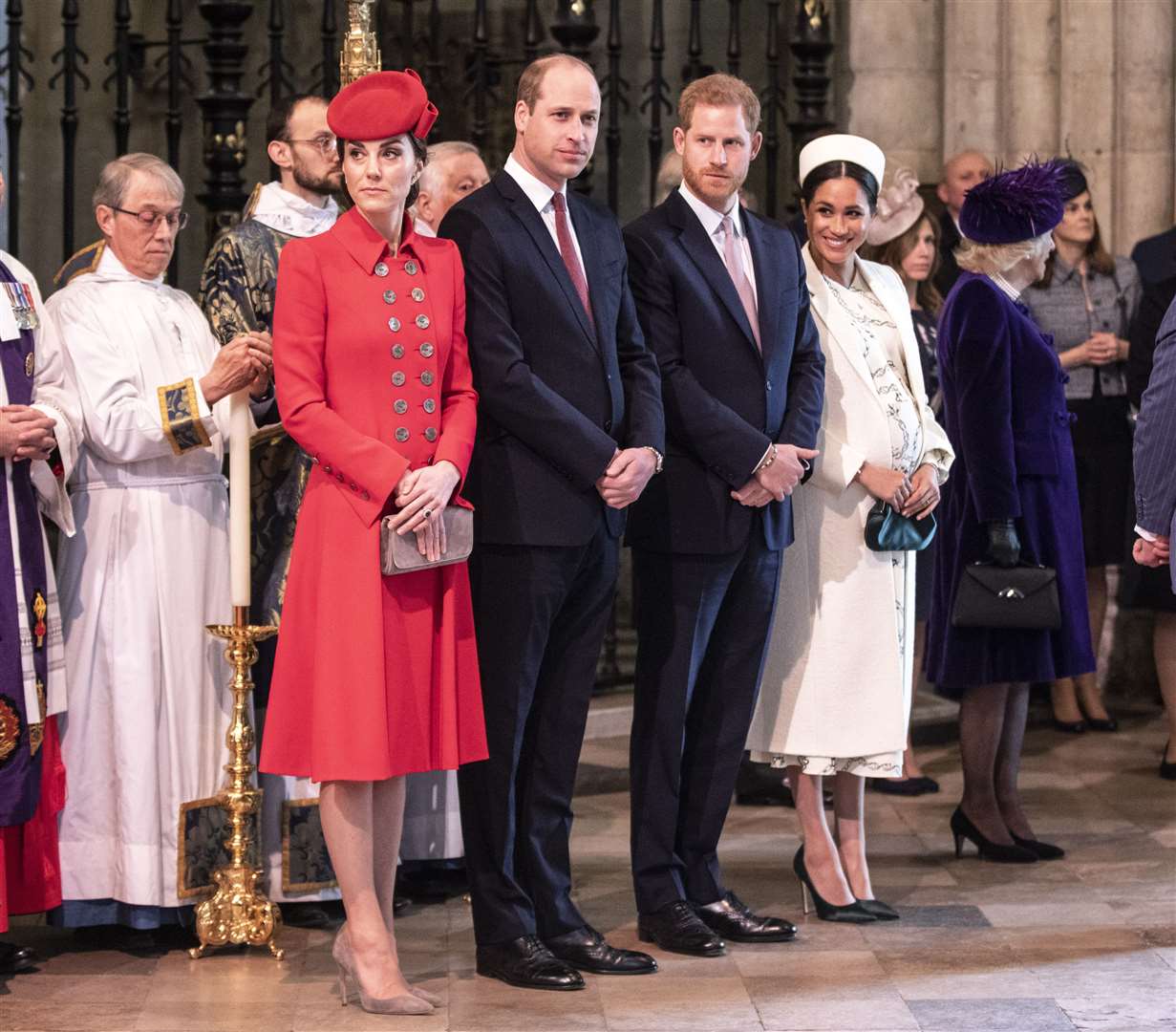 William and Kate with the Sussexes (Richard Pohle/The Times/PA)