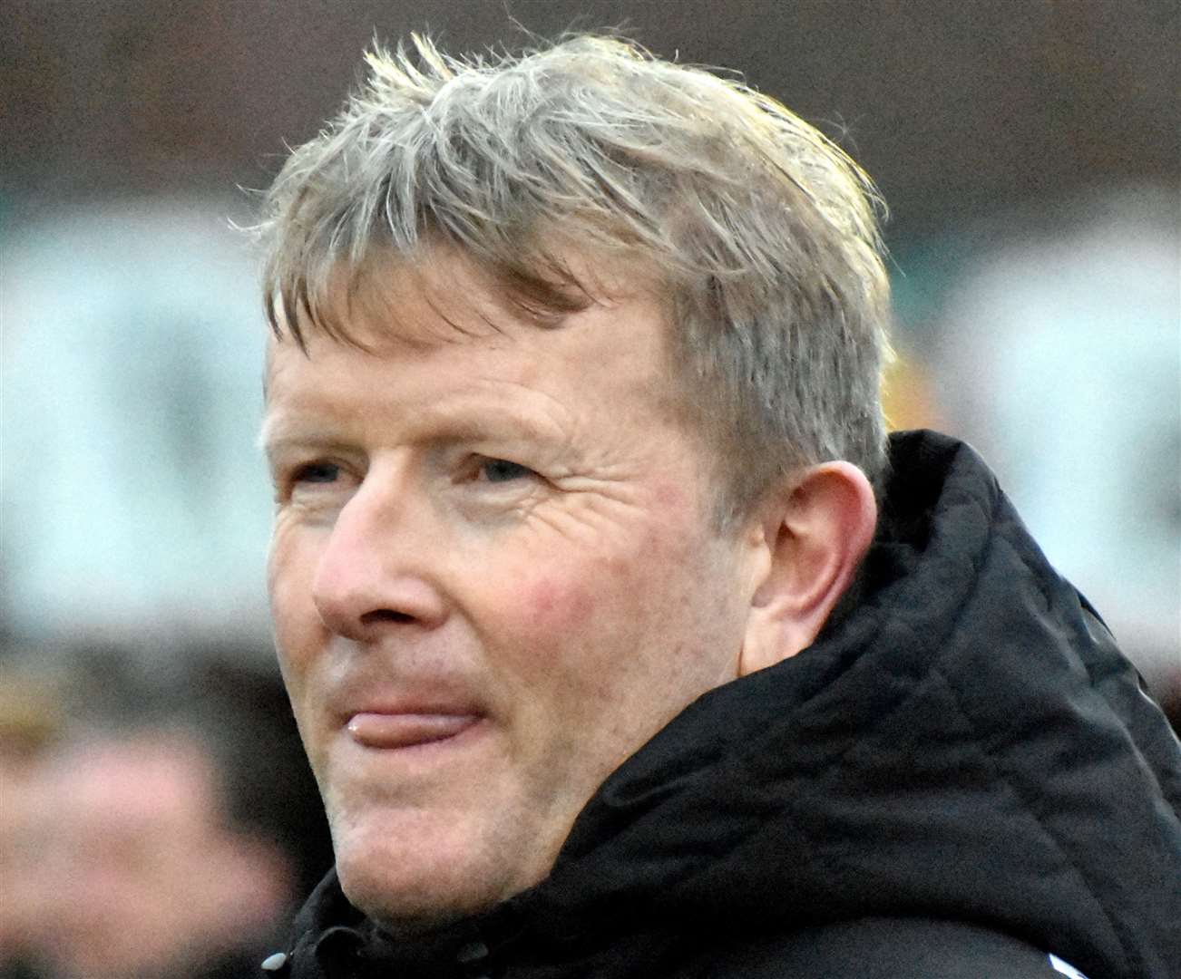 Dartford manager Ady Pennock - his team extended their unbeaten league run at the Bauvill Stadium in front of a big crowd of more than 3,000. Picture: Randolph File