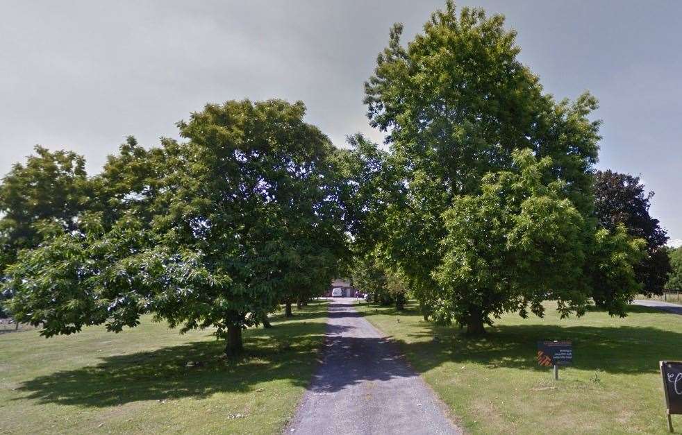 The avenue up to the Syndale complex, where the care home is planned to be built