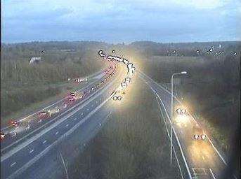 The M20 at junction 8 for Leeds Castle